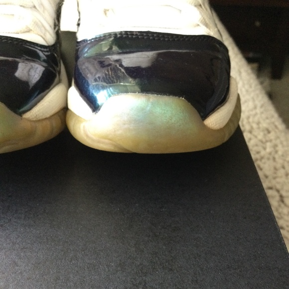 Jordan Retro 11 Low Emerald Green/Purple Flip-Flop - Picture 11 of 11